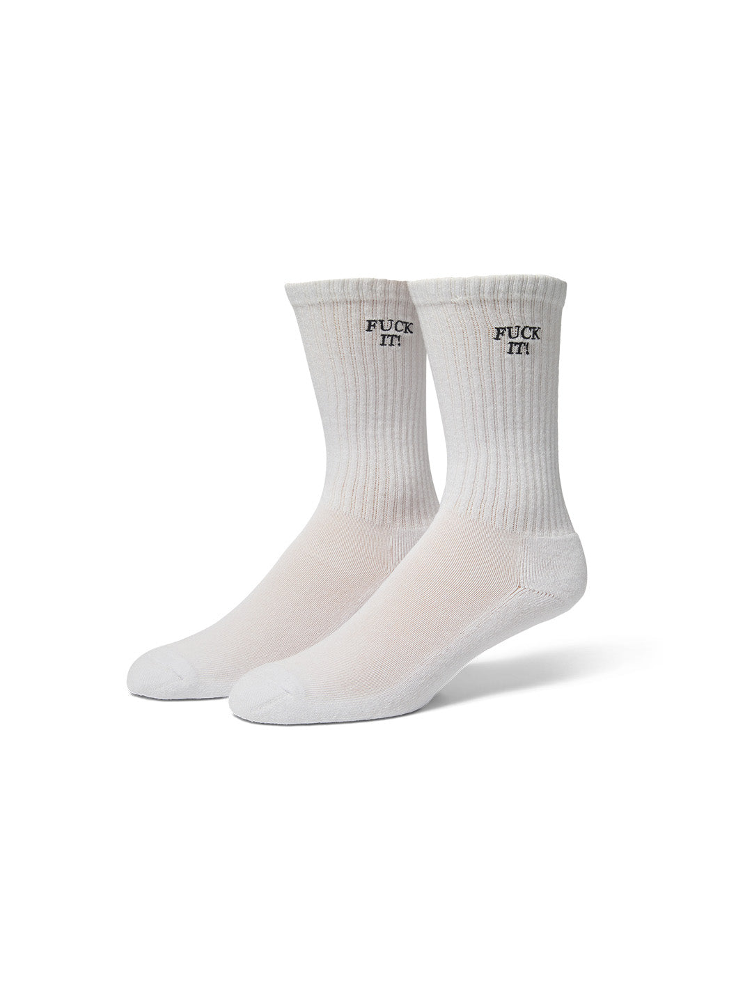 Fuck It Embroidered Sock White