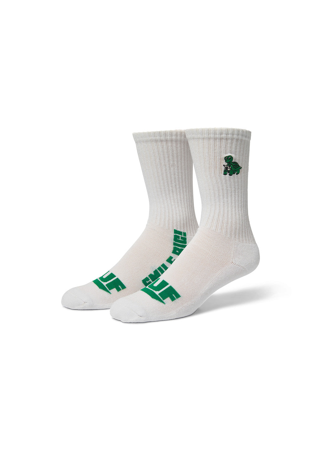Big Smile Crew Sock White