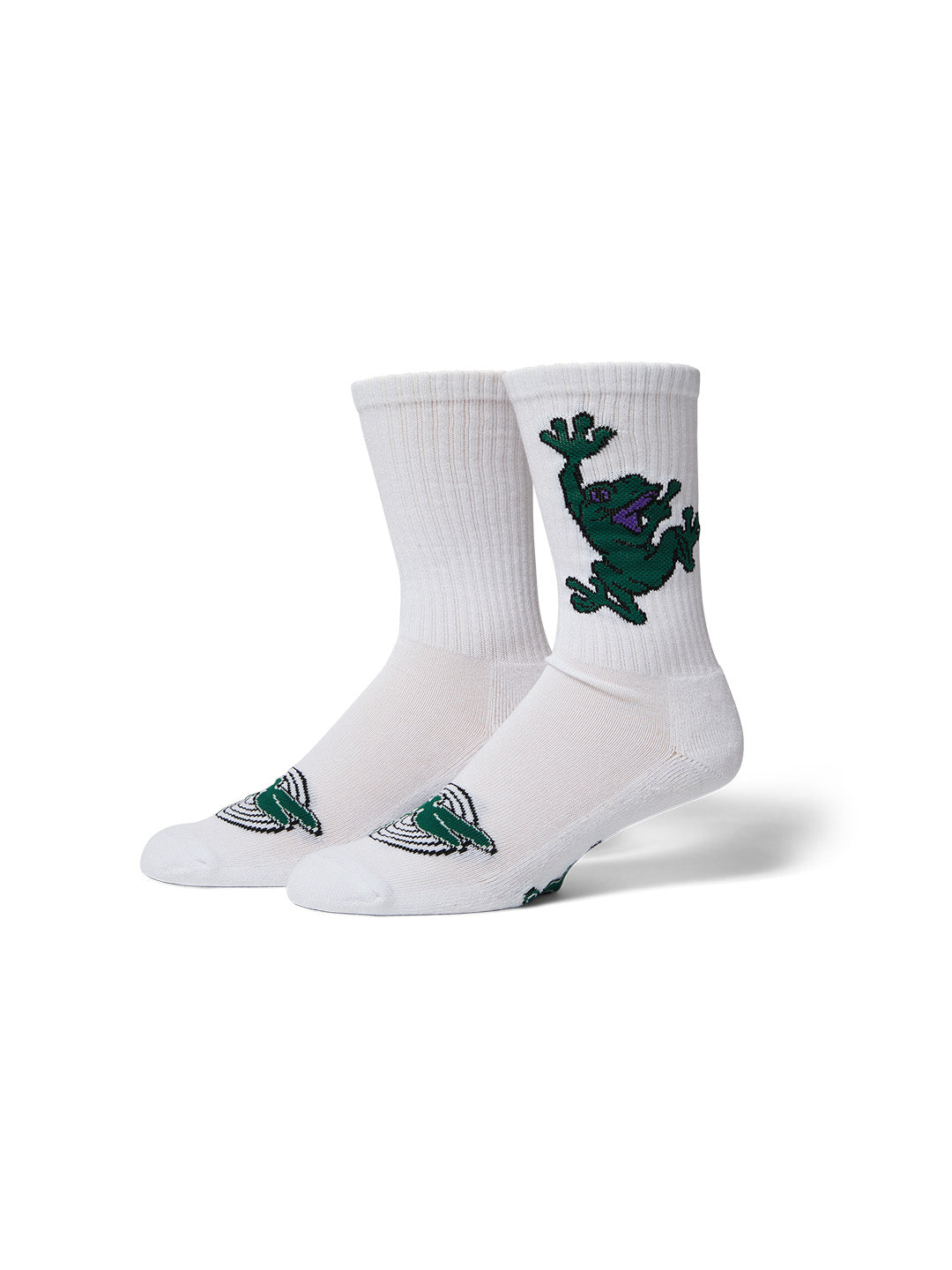 Stuck On You Crew Sock White