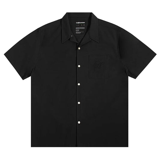 THE HUNDREDS COLIMA WOVEN SHIRT BLACK