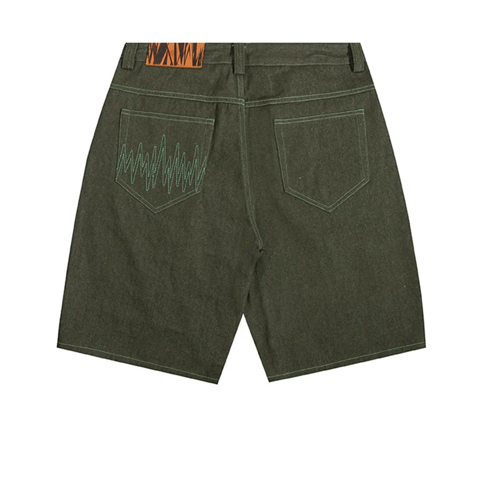 THE HUNDREDS FOLSOM DENIM SHORTS OLIVE