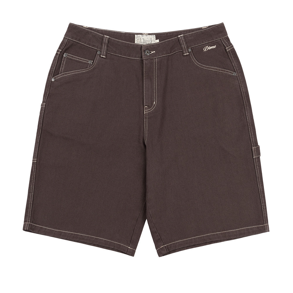 DIME CLASSIC DENIM SHORTS BROWN