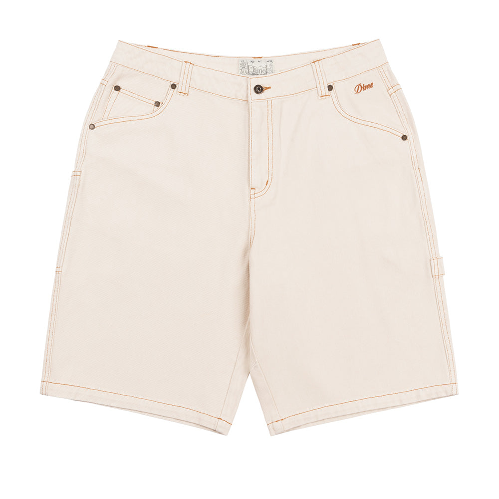 DIME CLASSIC DENIM SHORTS WHITE