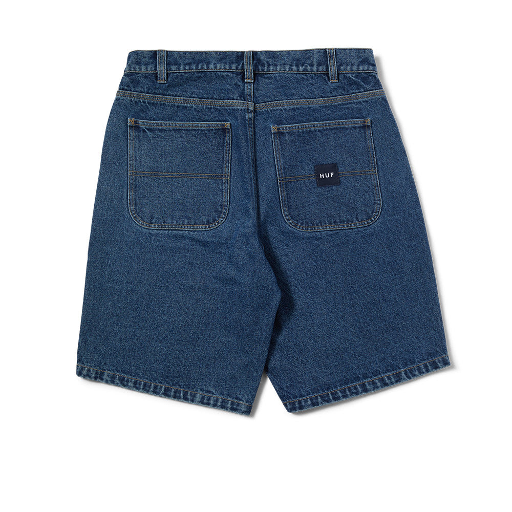 HUF H DOUBLE KNEE DENIM SHORT BLUE
