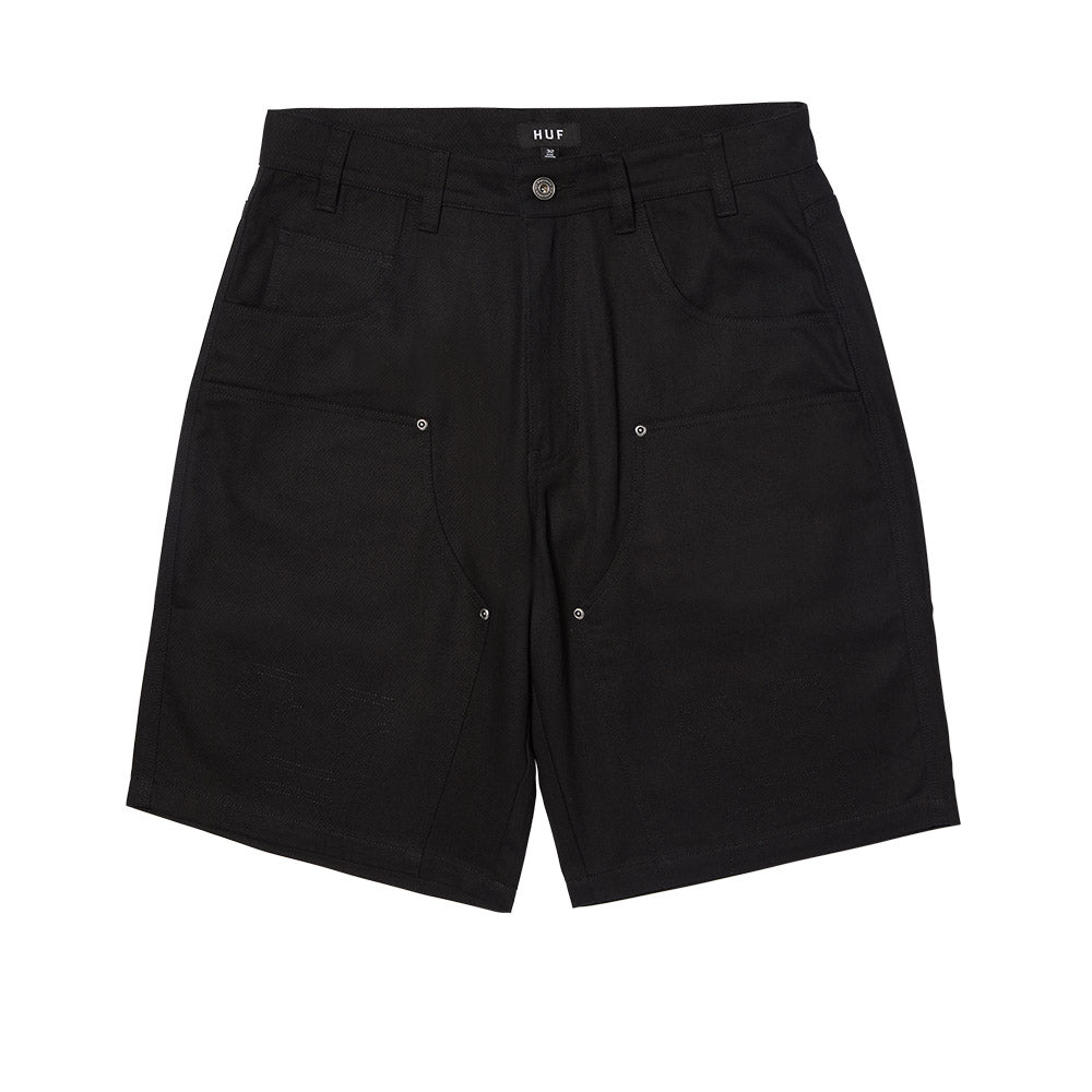 HUF CLASSIC H DOUBLE KNEE SHORT BLACK