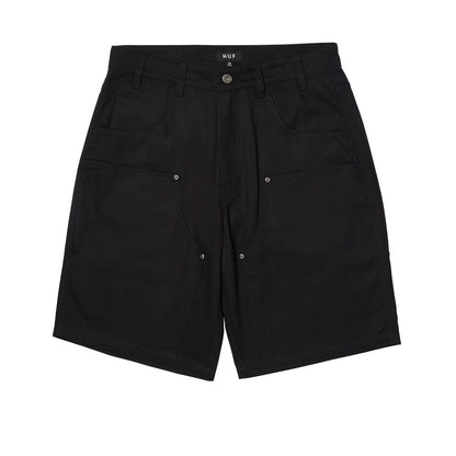 HUF CLASSIC H DOUBLE KNEE SHORT BLACK