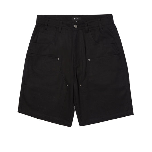 HUF CLASSIC H DOUBLE KNEE SHORT BLACK