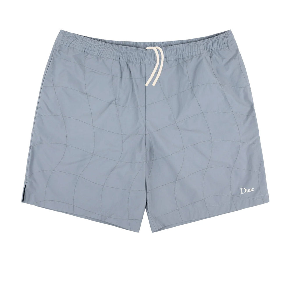 DIME WAVE QUILTED SHORTS LIGHT BLUE