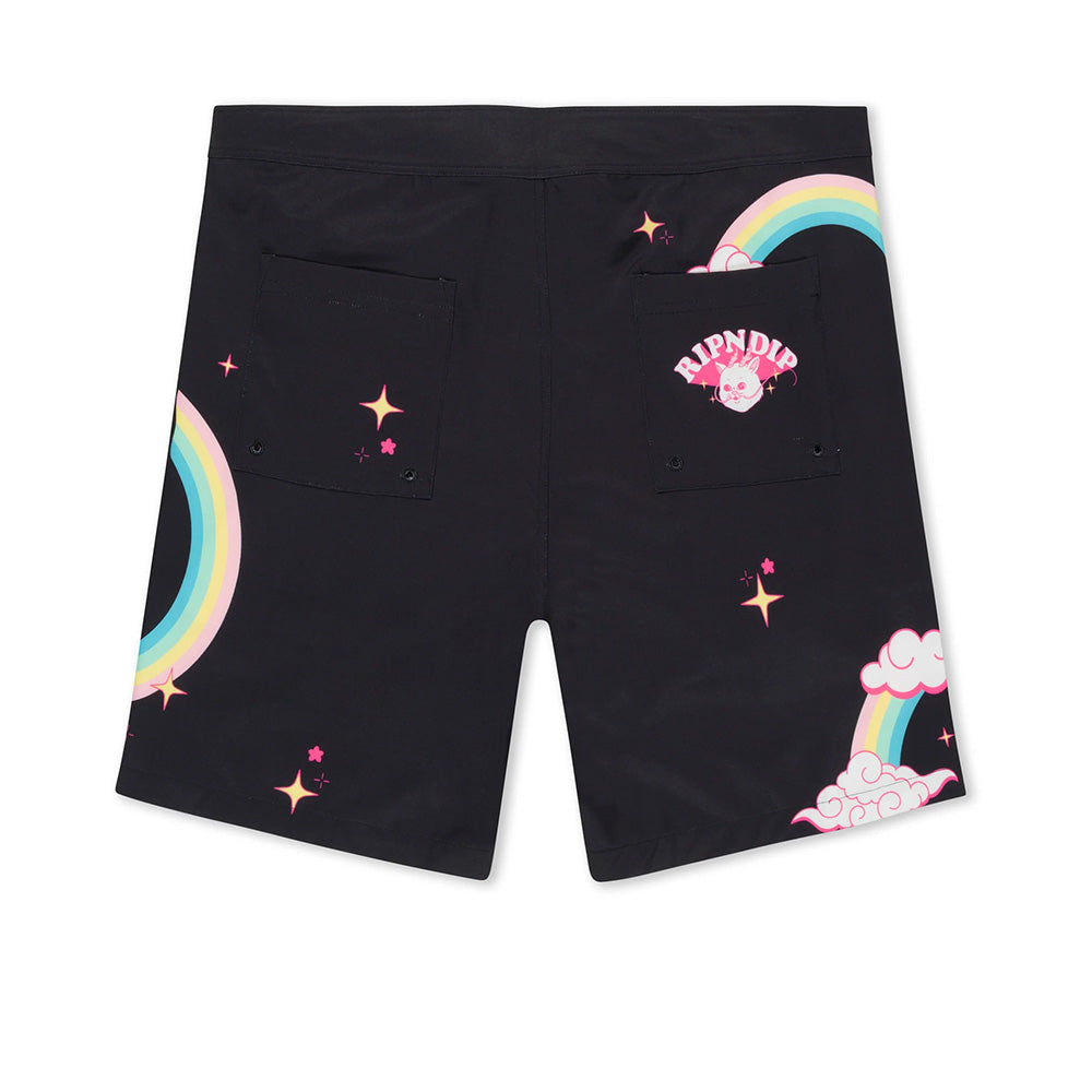 RIPNDIP FANTASY NERM SWIM SHORTS  BLACK