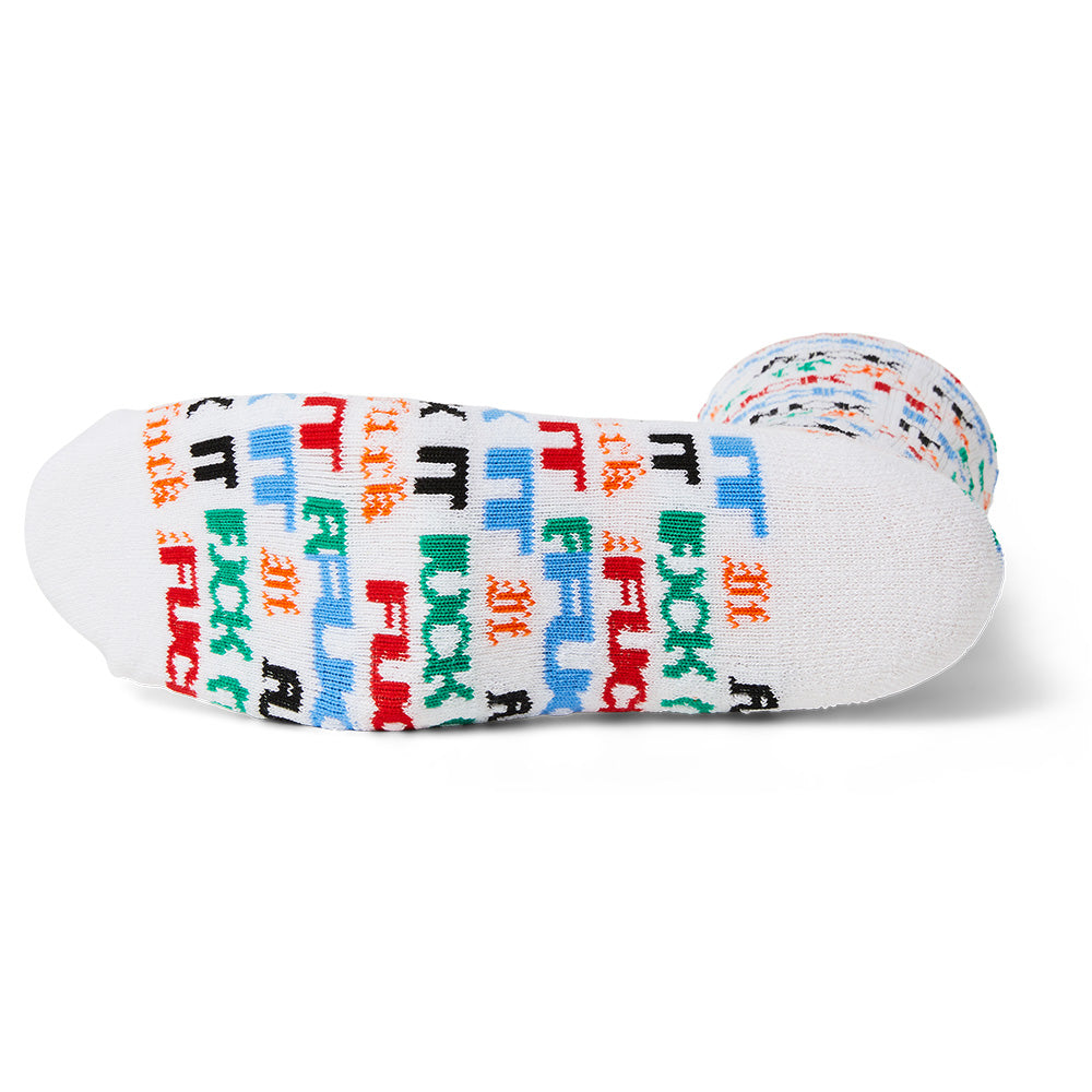 HUF FUCK IT FLYER SOCK WHITE