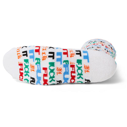 HUF FUCK IT FLYER SOCK WHITE