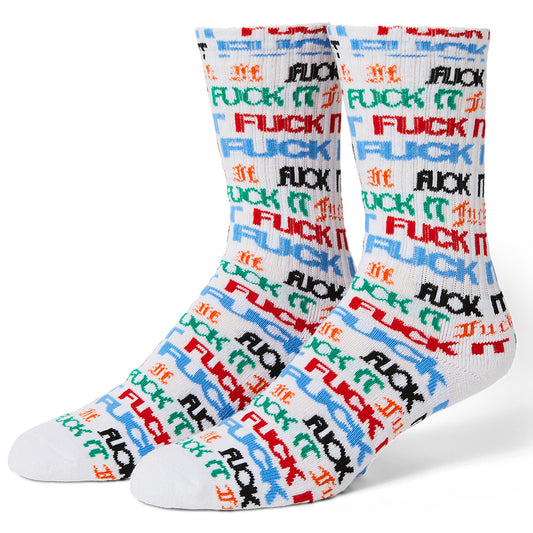 HUF FUCK IT FLYER SOCK WHITE