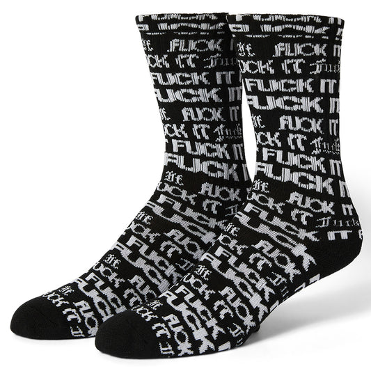 HUF FUCK IT FLYER SOCK BLACK