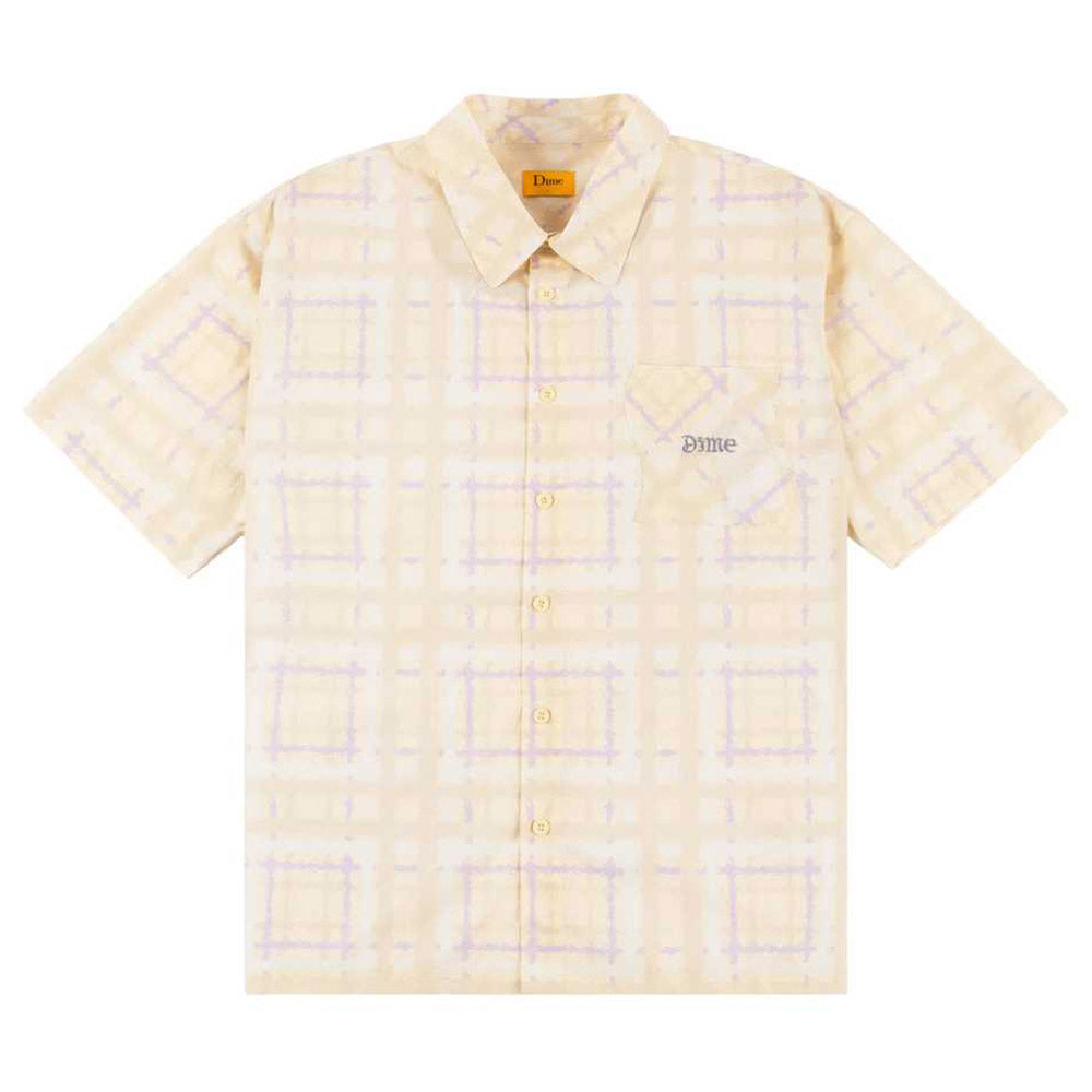 DIME RESORT PLAID SHIRT CREAM