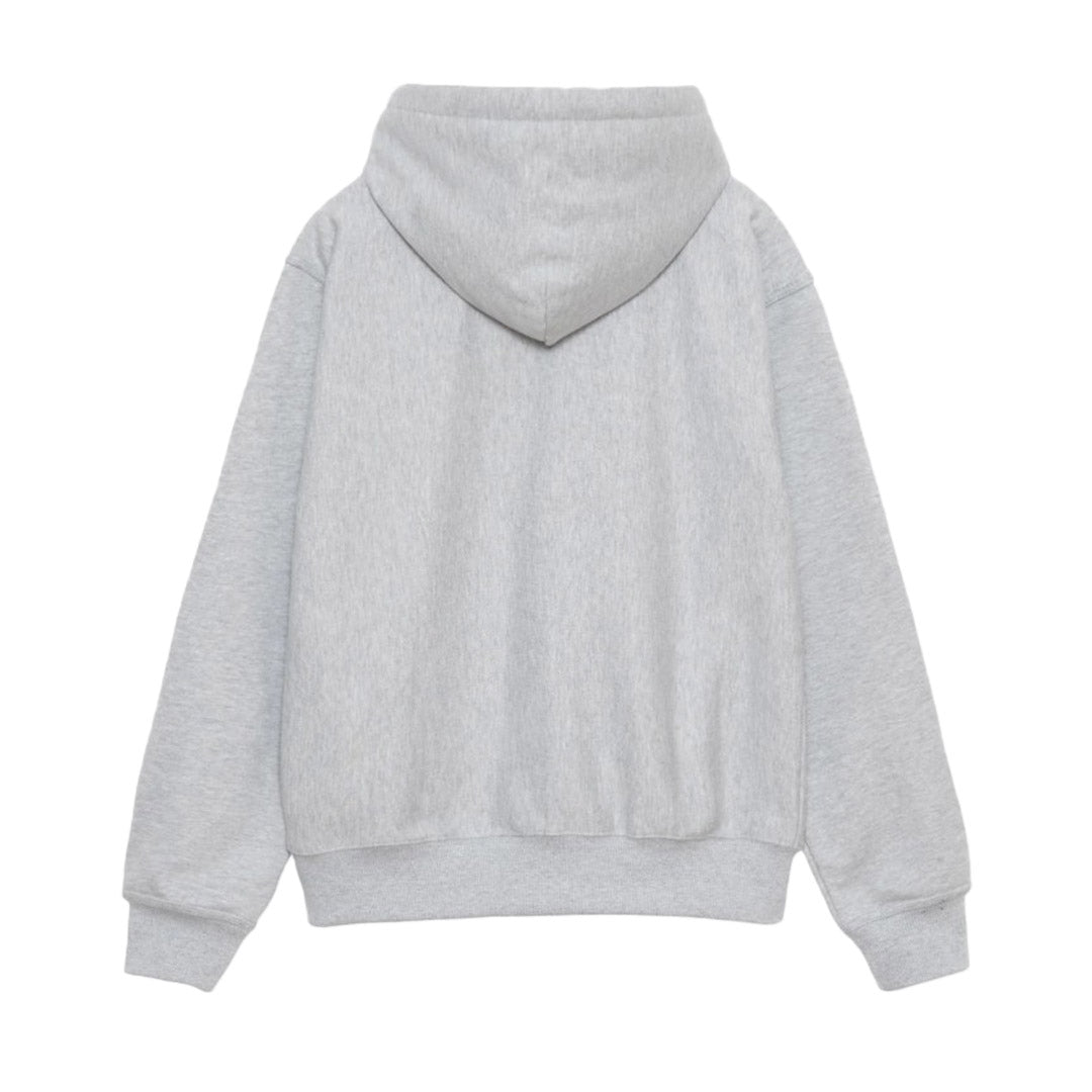 Stock Logo Zip Hood Grey