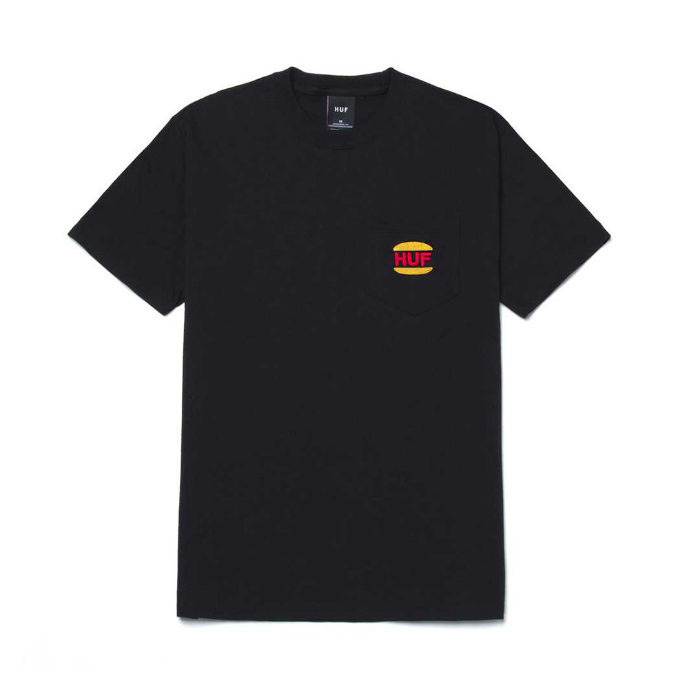 HUF REGAL POCKET TEE BLACK