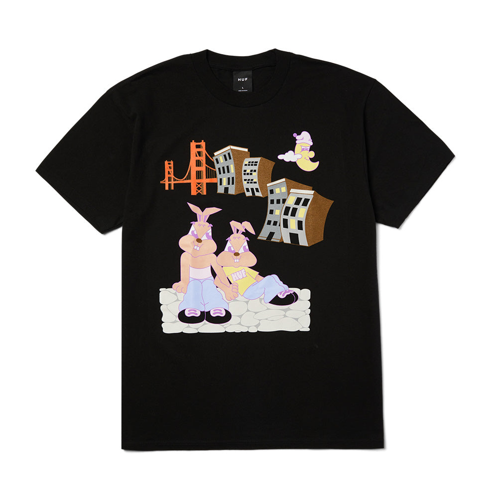 HUF BAE VIEW TEE BLACK