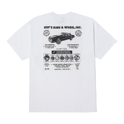 HUF RIM & WHEEL INC TEE WHITE