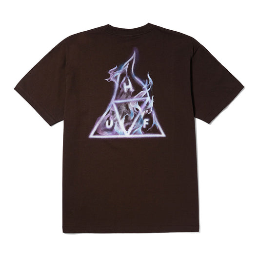 HUF HOT SPOT TEE BROWN