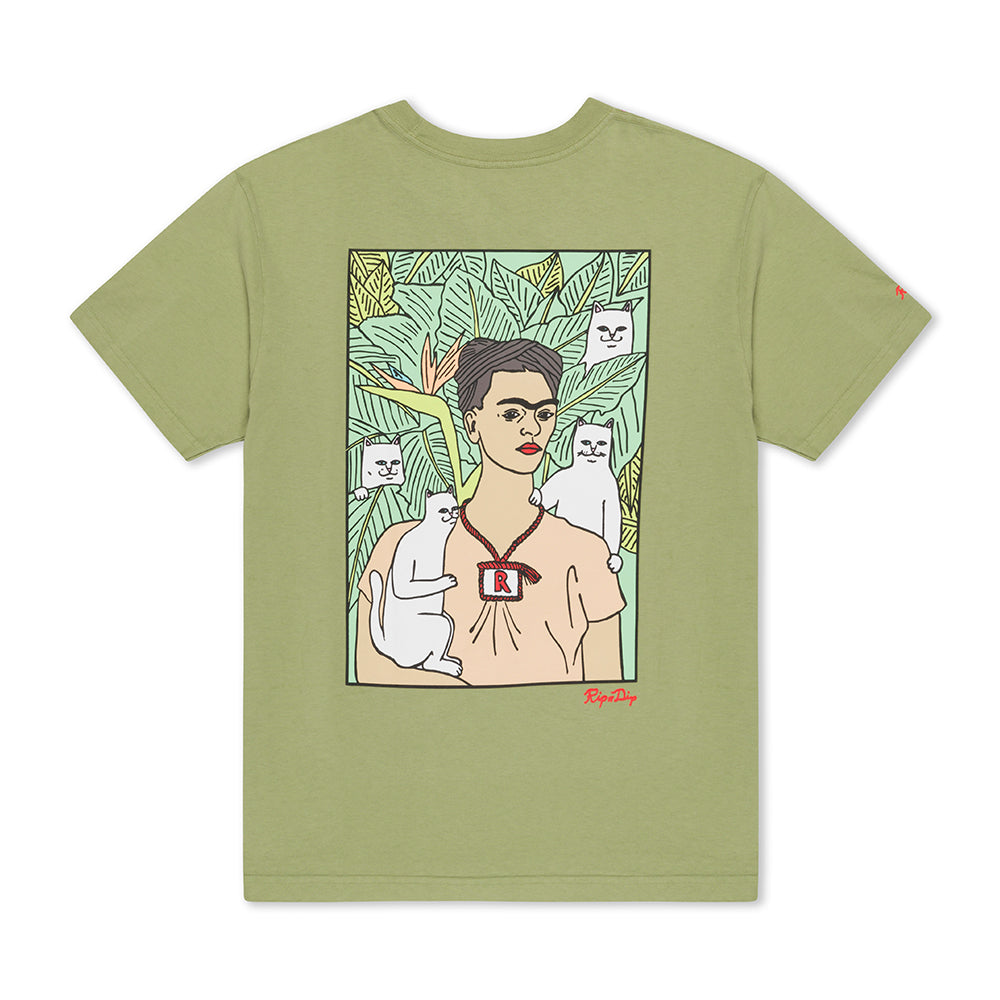 RIPNDIP NERMAL PORTRAIT TEE OLIVE
