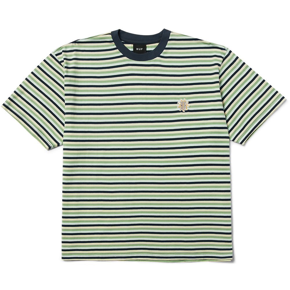 HUF APOLLO STRIPED KNIT BOXY BLUE