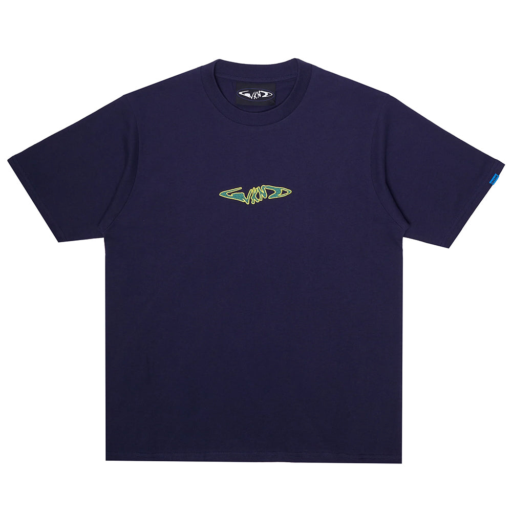 WKND FISHBONE TEE NAVY BLUE