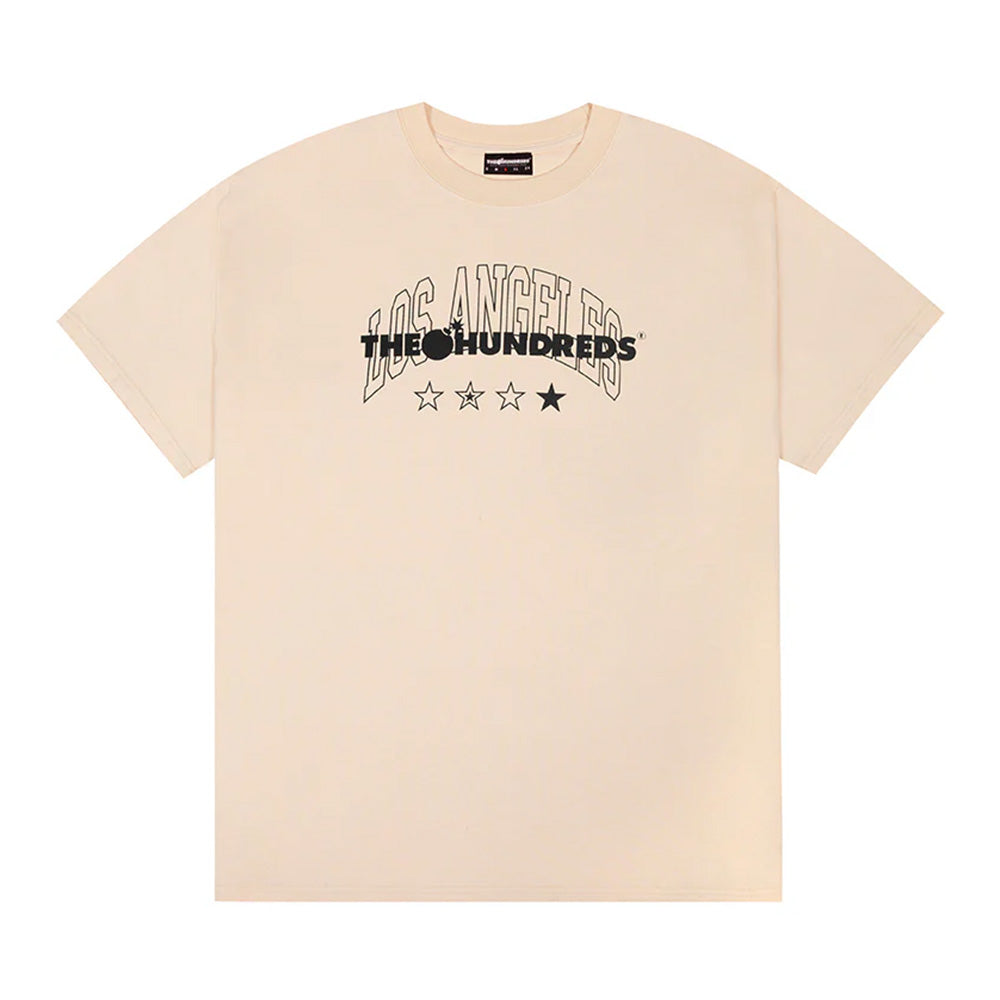 THE HUNDREDS LOADED BAR TEE CREAM
