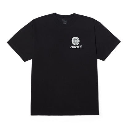 HUF RIM & WHEEL INC TEE BLACK