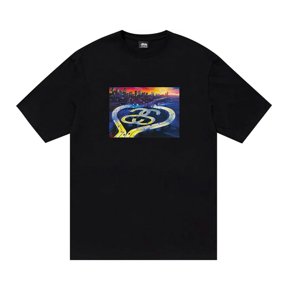 STUSSY SS HIGHWAY TEE BLACK