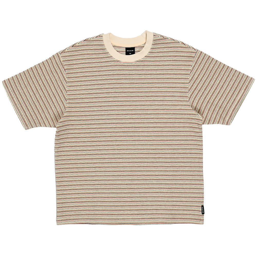 QUASI SYNC STRIPED TEE CREAM