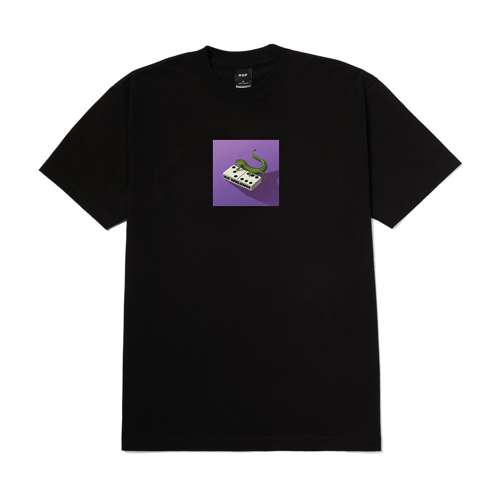 HUF GECKO TEE BLACK