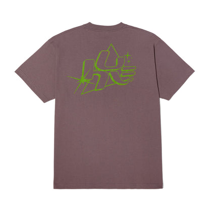 HUF GLOW TEE PURPLE