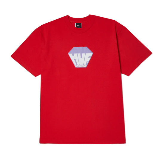 HUF BIG BLOCK TEE RED