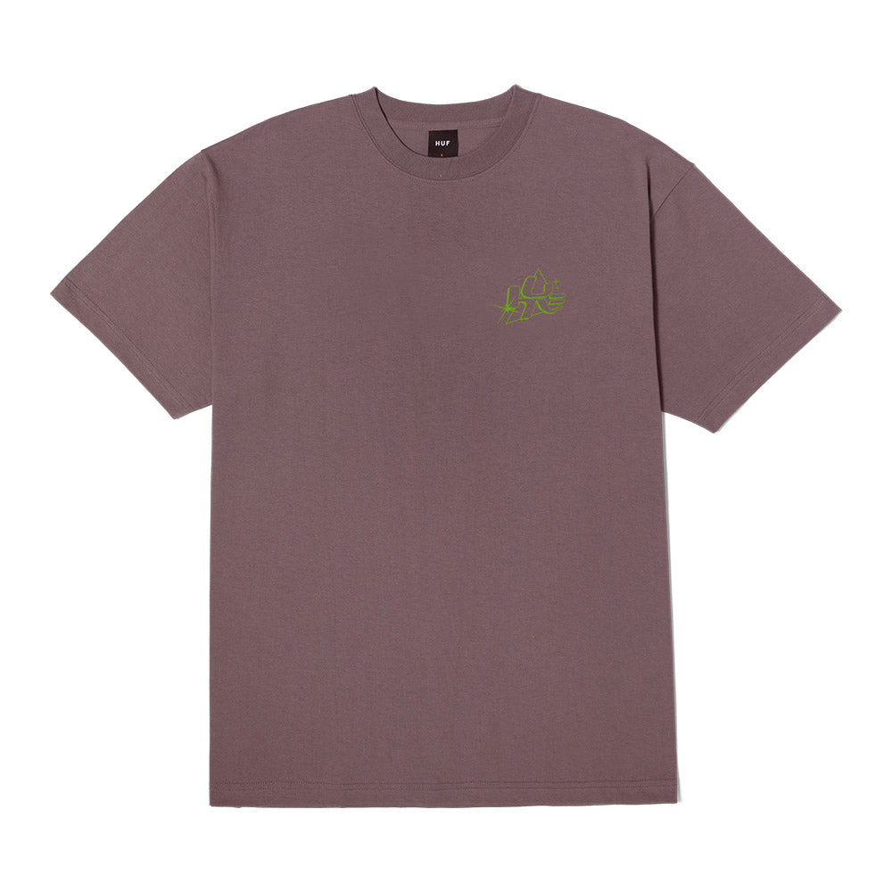 HUF GLOW TEE PURPLE