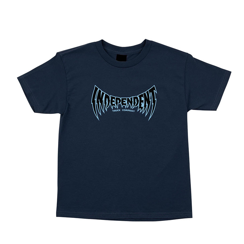 INDEPENDENT VOLTAGE SPAN YOUTH TEE NAVY