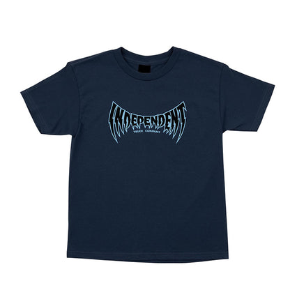 INDEPENDENT VOLTAGE SPAN YOUTH TEE NAVY