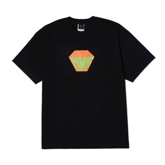 HUF BIG BLOCK TEE BLACK