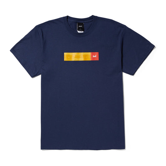 HUF X GIRL MILTON TEE NAVY