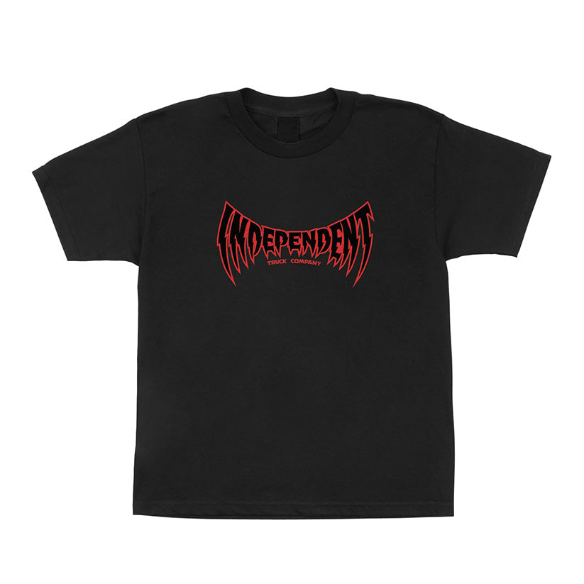 INDEPENDENT VOLTAGE SPAN YOUTH TEE BLACK