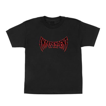 INDEPENDENT VOLTAGE SPAN YOUTH TEE BLACK