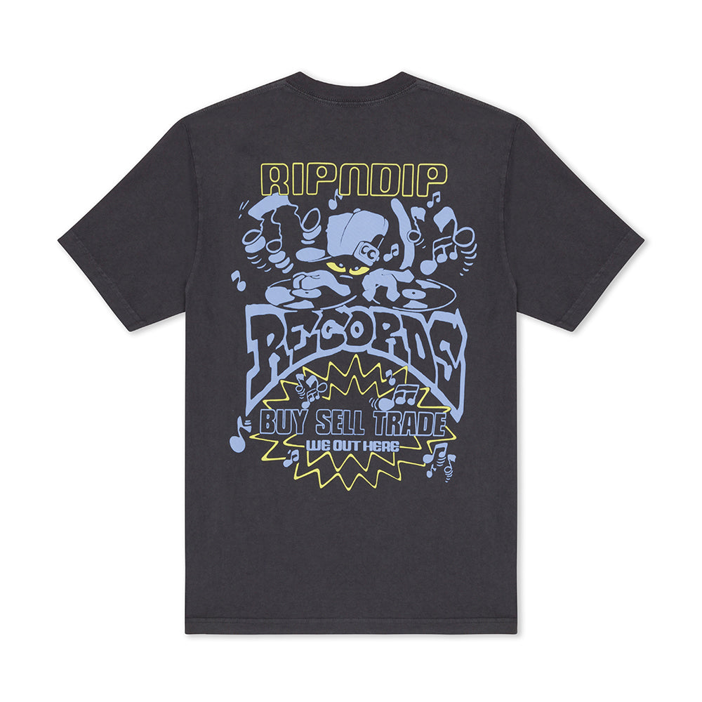 RIPNDIP RECORDS TEE GREY