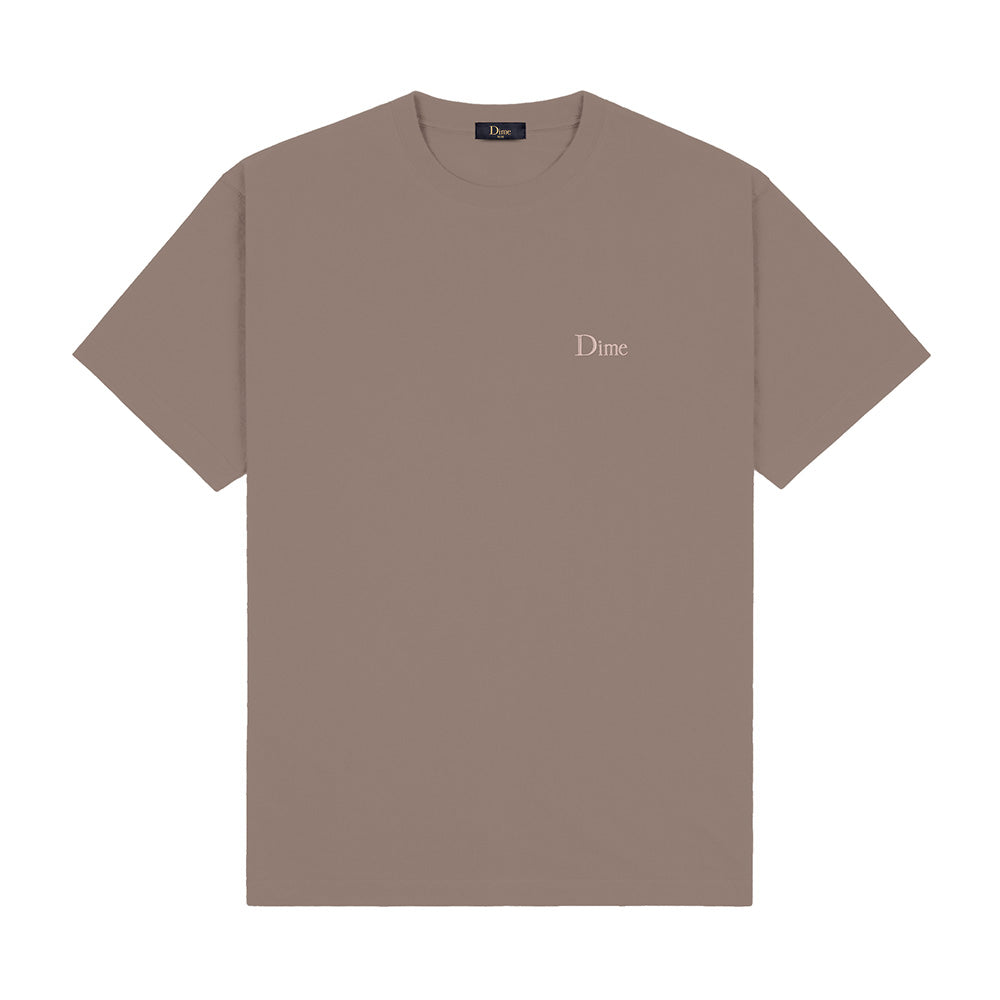 DIME CLASSIC SMALL LOGO TEE BROWN