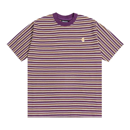 THE HUNDREDS BLADES STRIPED TEE PURPLE