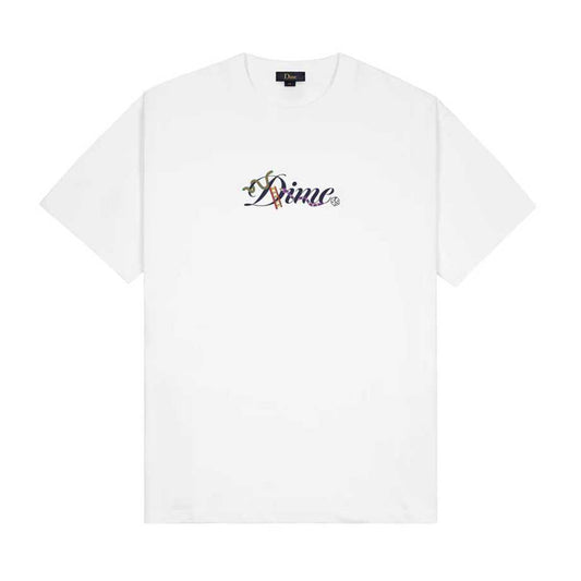 DIME CURSIVE SNAKE TEE WHITE