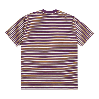 THE HUNDREDS BLADES STRIPED TEE PURPLE