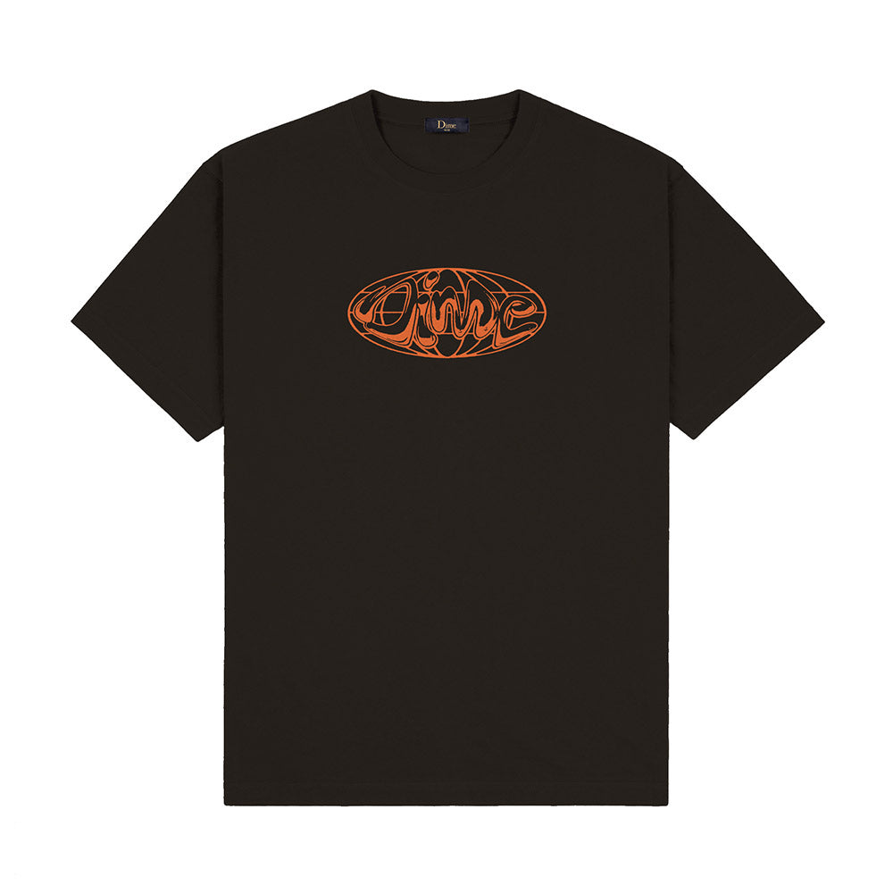DIME GLOBE TEE BLACK