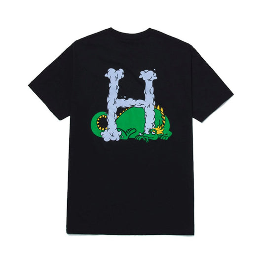 HUF MAGIC DRAGON H TEE BLACK