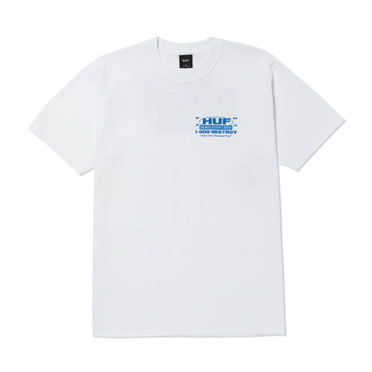 HUF DEMOLITION CREW TEE WHITE