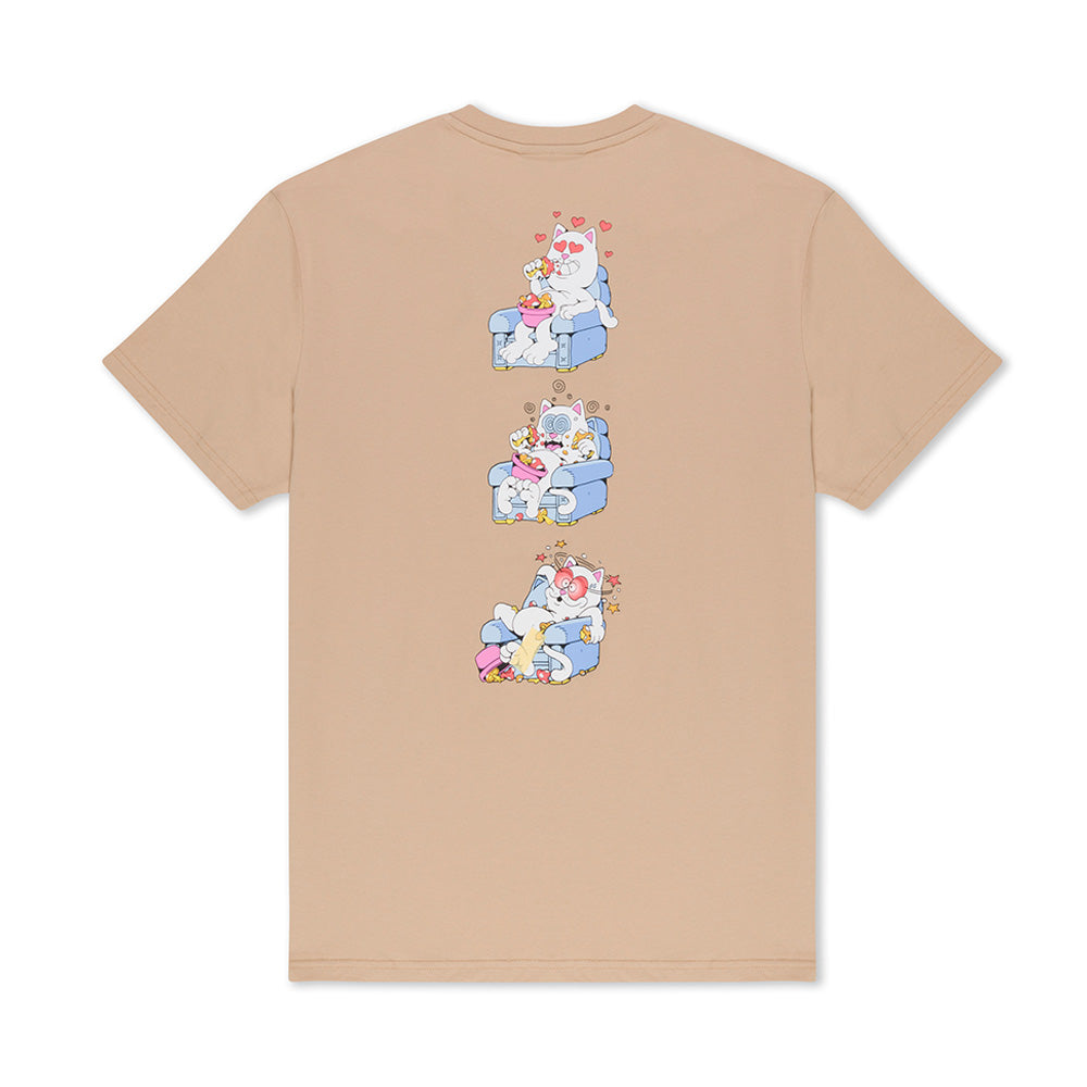 RIPNDIP AFTERNOON SNACK TEE KHAKI