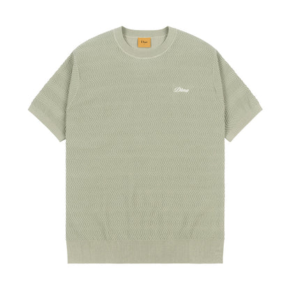 DIME WAVE KNIT SHIRT GREEN